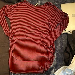 Emma & Sam LF striped ribbed long sleeve shirt